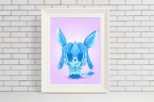 Glaceon | Sugar Skull Art Print