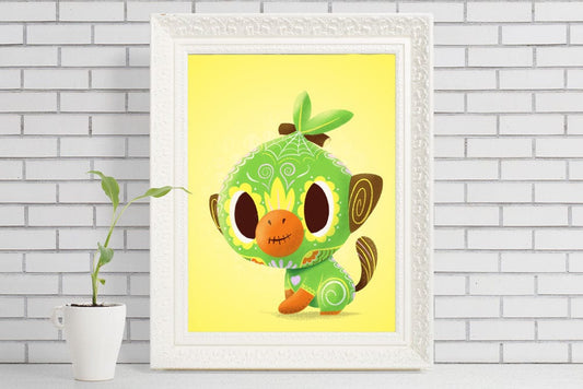 Grookey | Sugar Skull Art Print