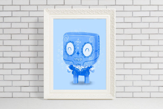 Hielito | Sugar Skull Day of the Dead Mashup Art Print