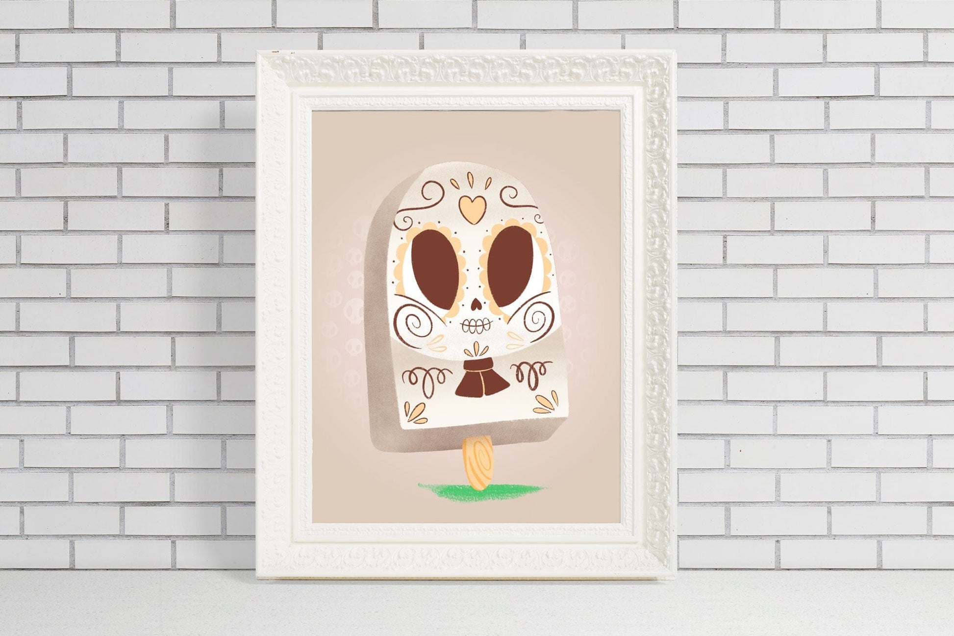 coco coconut paleta dia de los muertos print