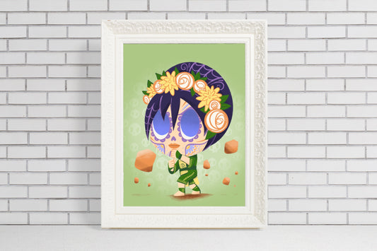 Toph | Sugar Skull Day of the Dead Mashup Art Print