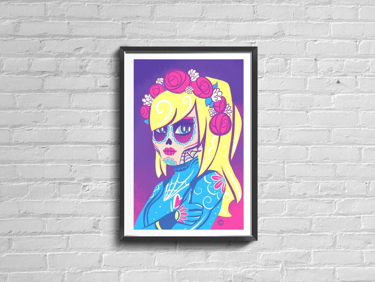 Samus 2021 | Sugar Skull Day of the Dead Mashup Art Print