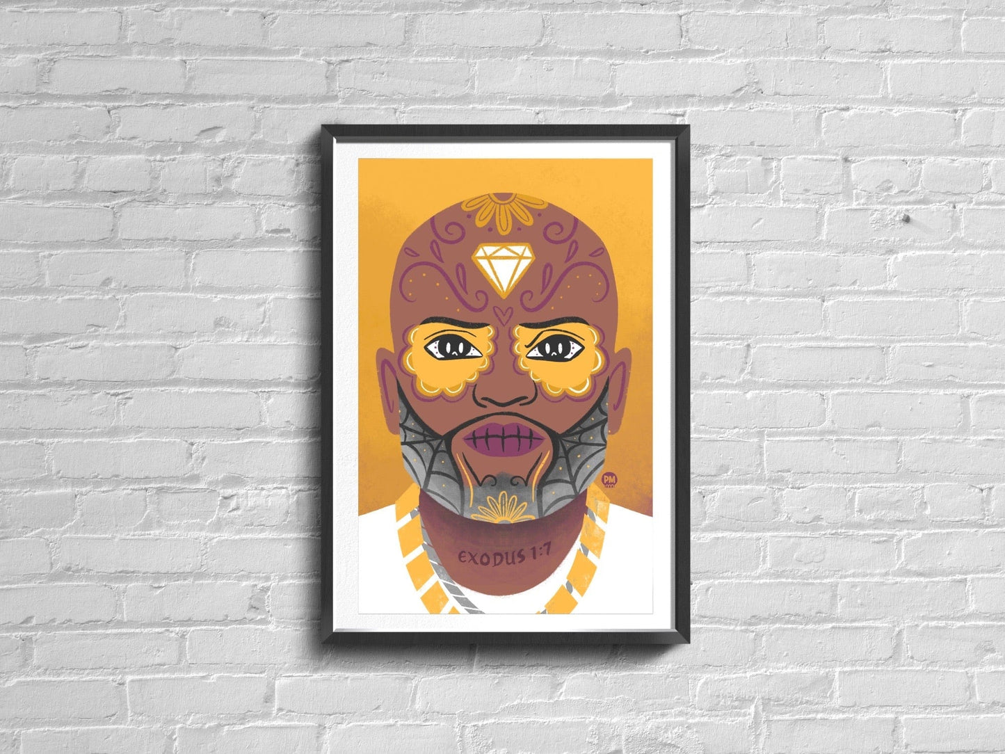 DMX | Sugar Skull Day of the Dead Mashup Art Print