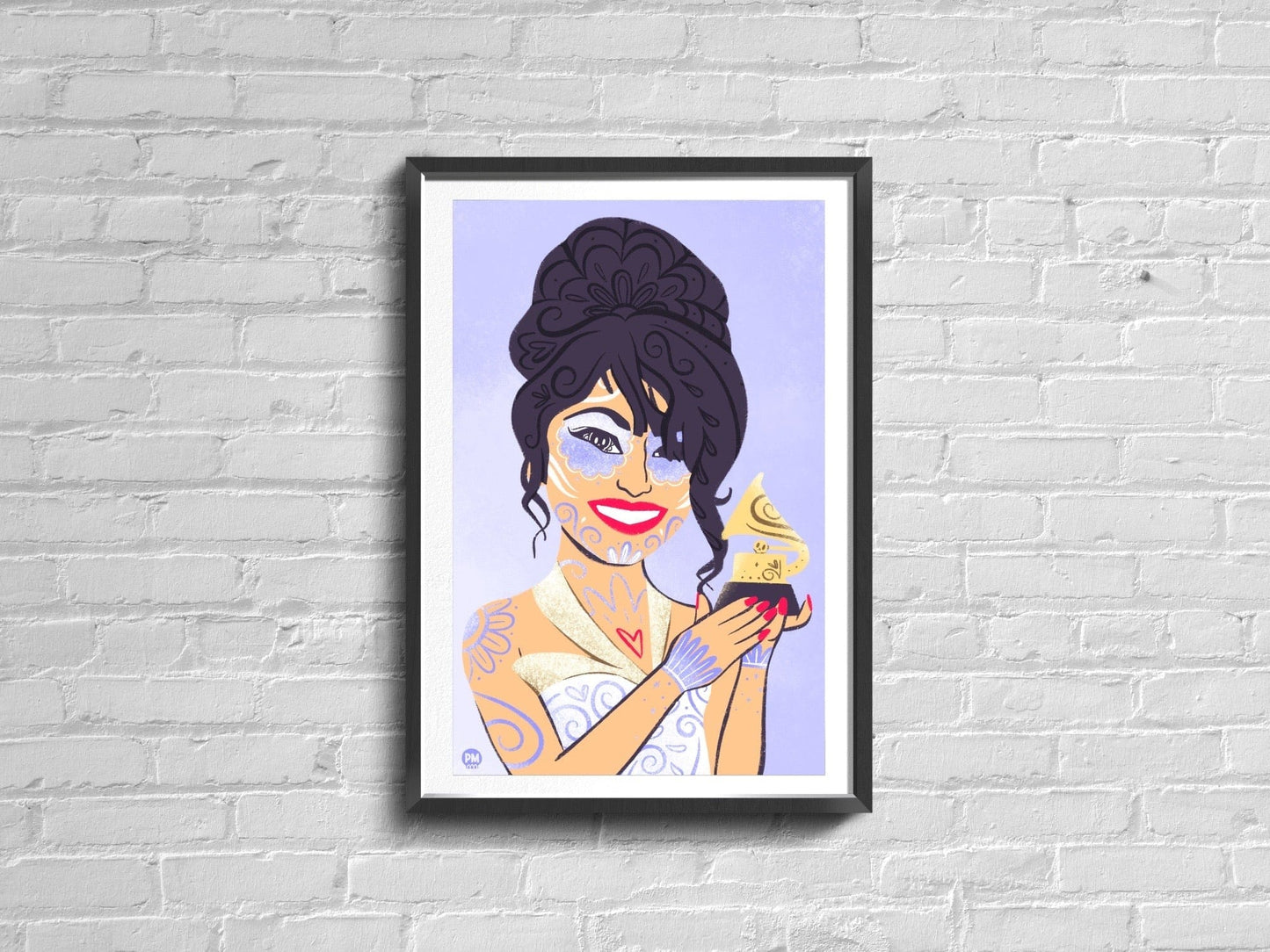 Selena 2021  | Sugar Skull Day of the Dead Mashup Art Print