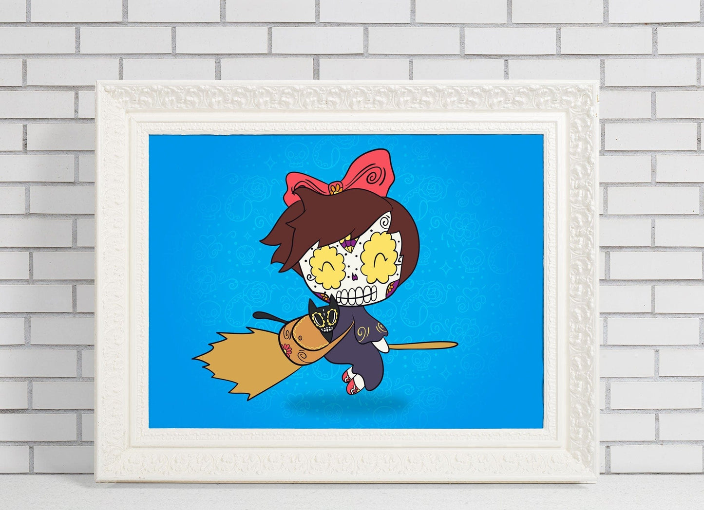 kikis delivery service sugar skull print